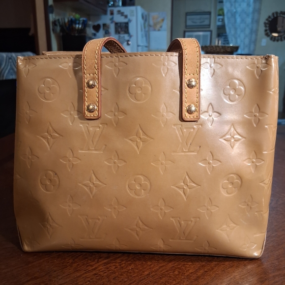 Louis Vuitton Tan Embossed Leather Tote